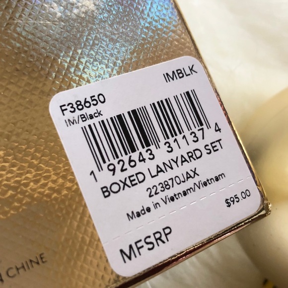 Coach NWT Black Lanyard Card Holder in Gift Box 🎁 - Picture 8 of 8